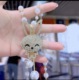 36. White chain big bead rabbit