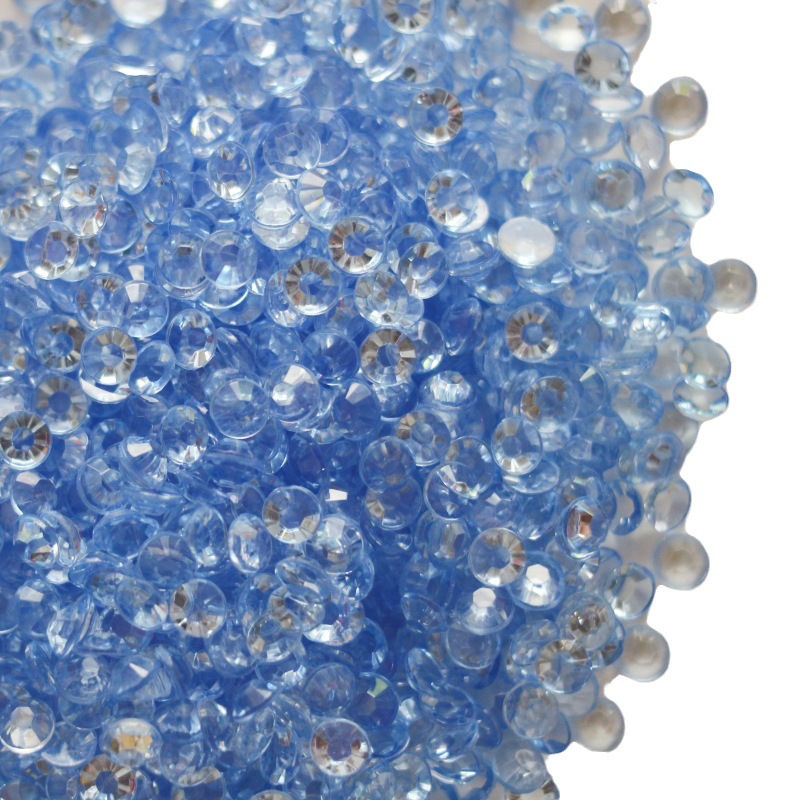 6mm flat diamond acrylic Diamond transparent nude Diamond wishing bottle nail beauty Live shop pot Goka epoxy filler diy