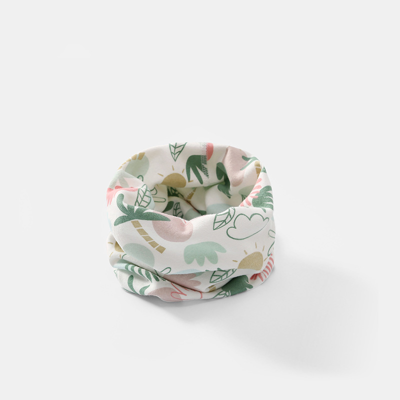 Baby scarf spring and autumn thin children's windproof warm scarf girls men's autumn and winter cotton infant pullover collar