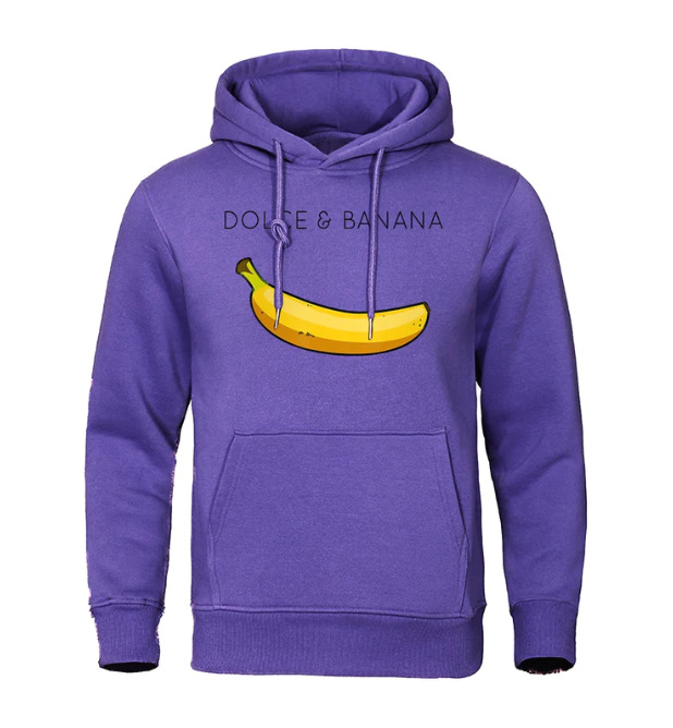 SOURCE manufacturers new banana and loose hoodie 3D leisure sports pullover sweater