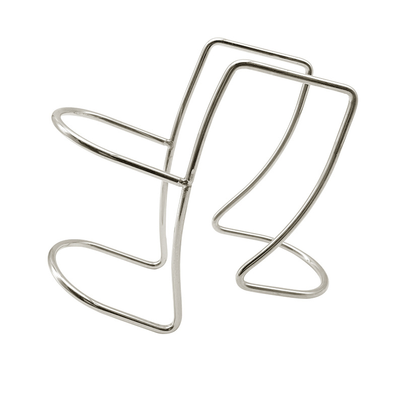 in stock Straight Hair Washing Machine Drain Pipe Shelf 304 Stainless Steel Water Pipe Fixed Support Frame for Foreign Trade
