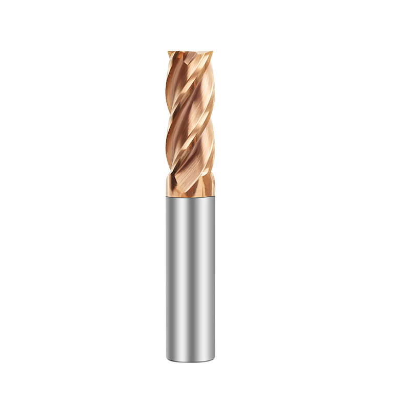 ZJE 55 degrees tungsten steel milling cutter 4 blade flat bottom carbide end milling cutter CNC CNC center processing tool wholesale