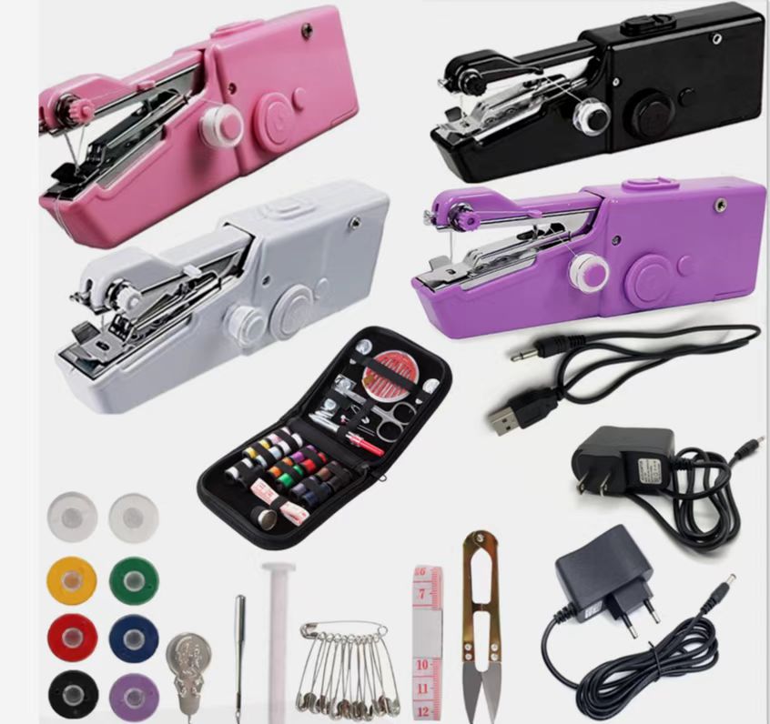 handy stitch handheld mini sewing machine mini electric sewing machine New plus accessories sewing machine suit