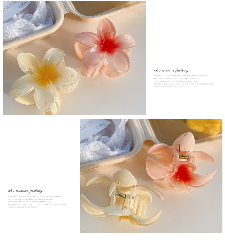 Korean style elegant creative flower hair clip cute hair clip shark clip hair clip personalized hair clip hair accessories wholesale_voghion.com