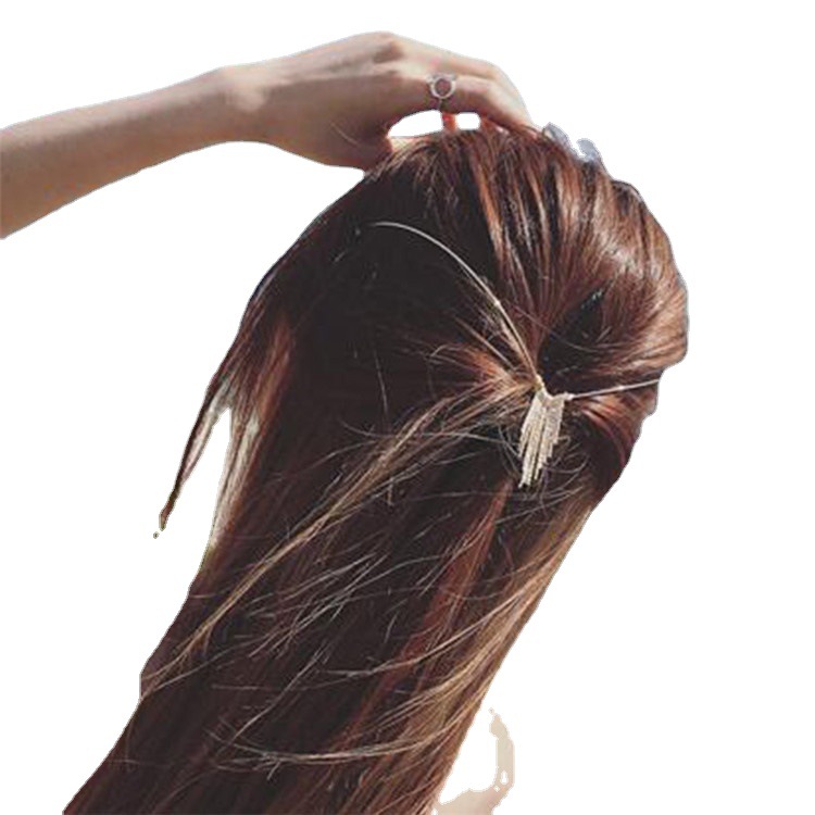 New style back-wearing hair curler hair accessories fashion sweet alloy rhinestone hair band bridal head accessories wholesale accessories