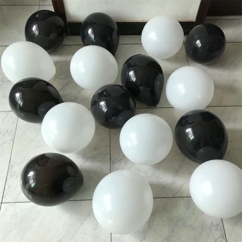 5 inch 10 inch 12 inch 18 inch matte balloon black white gold bar party decoration photography props