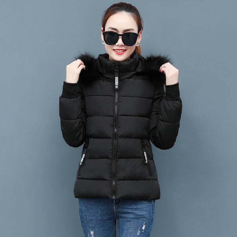 Cross-border down cotton-padded jacket ladies winter coat 2024 new mid-length thick cotton-padded jacket cotton-padded jacket bread clothing wholesale
