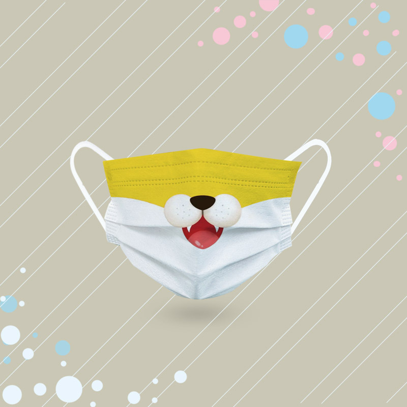 Adult Animal Funny Disposable Printed Blush Mask Cat Cute Wind Funny Mask Animal Face Mask