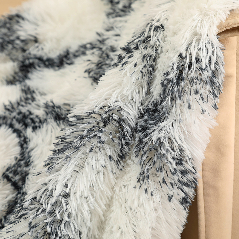 New Long Plush Blanket Printed Blanket Double Plush Sofa Blanket Multifunctional Blanket Children's Blanket