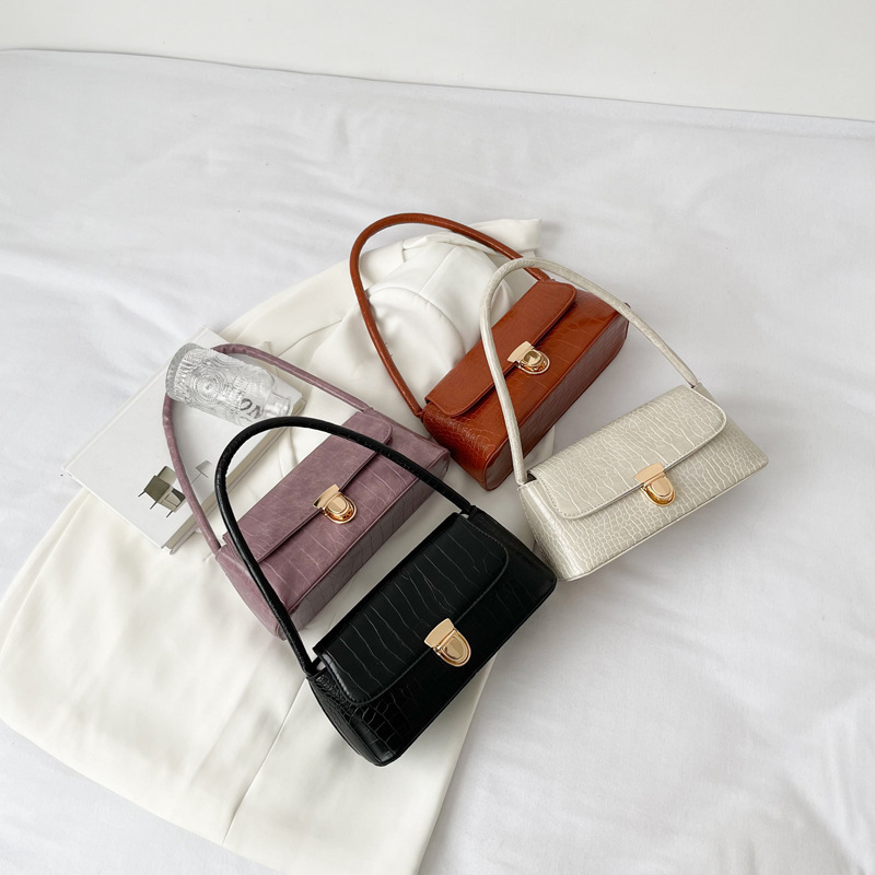Women's bag wholesale 2022 summer Internet celebrity popular new trendy Korean style all-match stone pattern Fashion shoulder bag underarm bag
