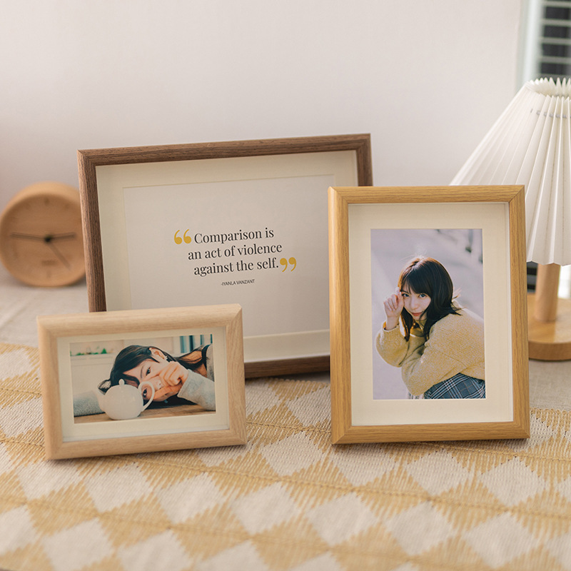 Hollow photo frame dried flower specimen frame three-dimensional hollow table 67 inch 8 inch wooden decorative picture frame ornaments wholesale