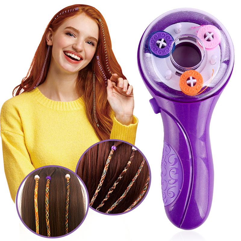 Amazon new girls' magic electric hair braiding device Play House hair braids DIY makeup toys