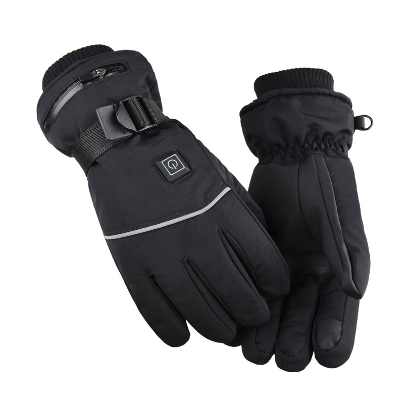 Smart Charging Heating Gloves Outdoor Ski Riding Touchscreen Electric Heating Gloves Winter Cold-proof and Warm-keeping Artifact