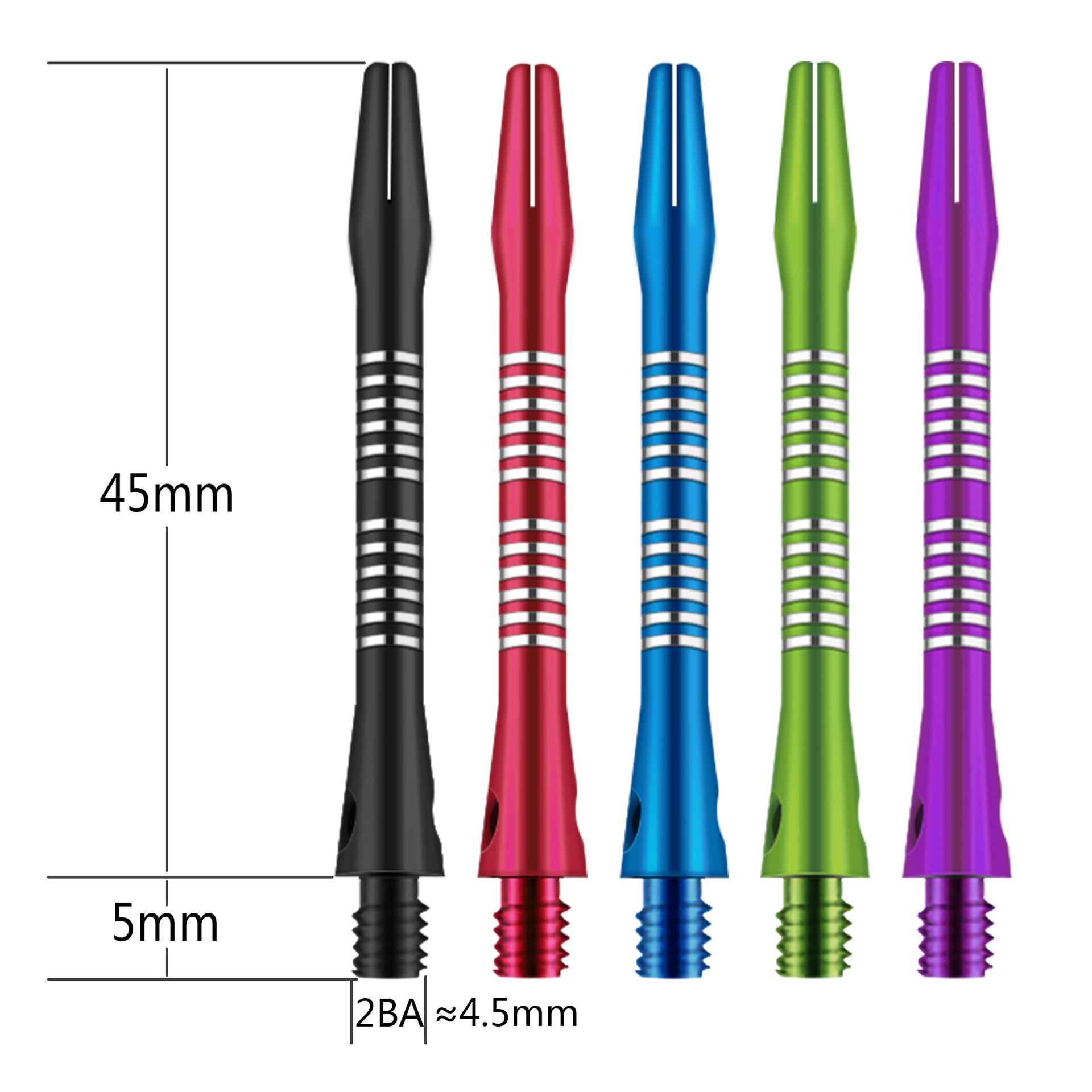 GOODARTS Six Six Laps 2ba Dart Rod Carved Aluminum Rod 50mmdarts shaft Amazon Cross-border Daifa