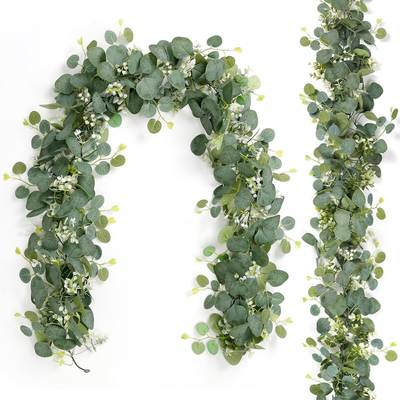 Artificial artificial rattan factory direct green eucalyptus plant eucalyptus leaves Vine home decoration fake flower Vine