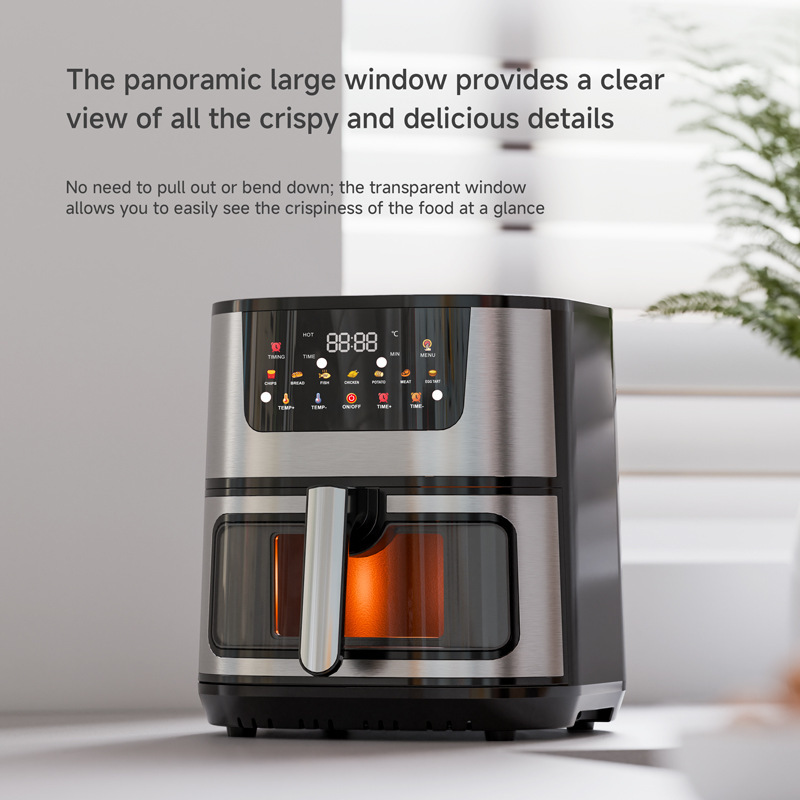 15L Air Fryer Air Fryer Household Large Capacity Intelligent Stainless Steel Electric Fryer Multifunctional Electric Oven