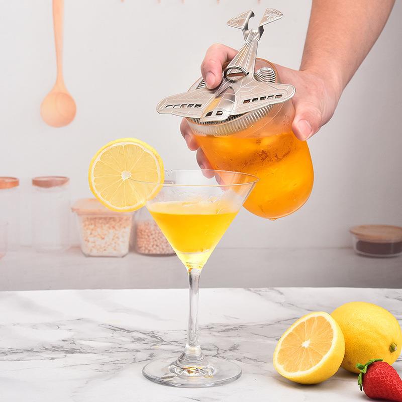 304 Stainless Steel Ice Filter Fighting Aircraft Filter Julep Strainer Italian Bartender