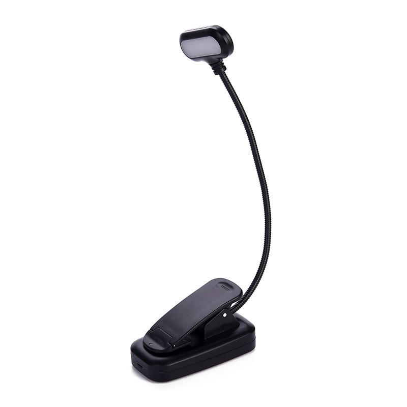 LED dimming hose small desk lamp mini book Clip lamp USB charging eye protection reading desk lamp