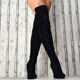 20 Winter High Suede Long High Heel Thin Heel Viscose Shoes European and American Over-the-knee Women's Pointed Fashion Boots