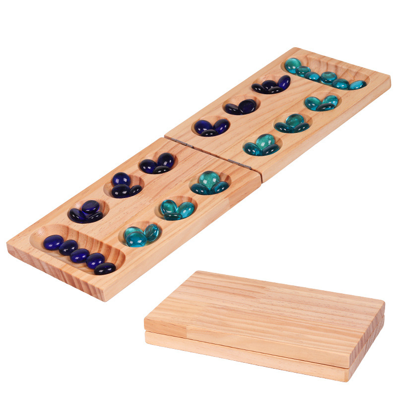 Foreign Trade Special Play Chess Mancala Gem Chess Boys and Girls Adult Children's Particles Return to Warehouse Toy African Chess