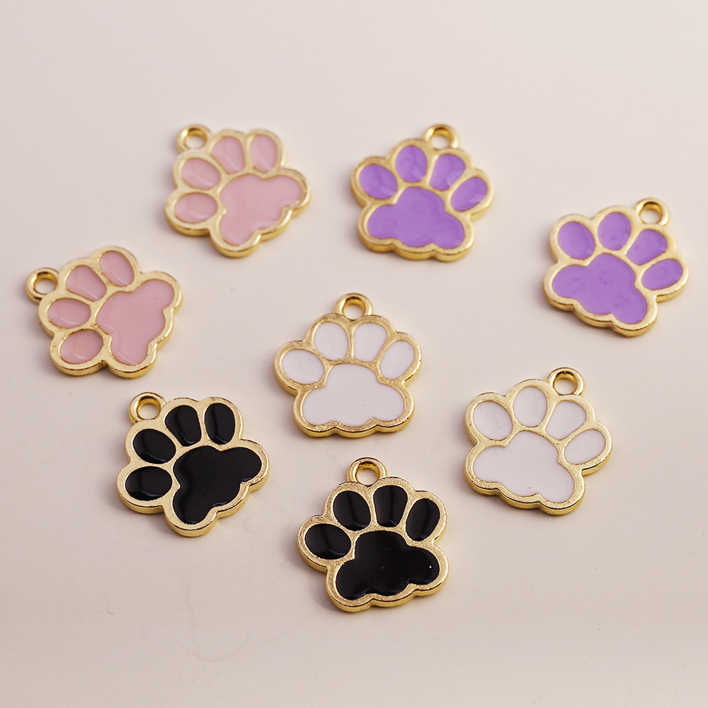 diy jewelry accessories alloy dripping Bear Paw Cat Claw pendant pendant material Korean hot sale factory direct sales