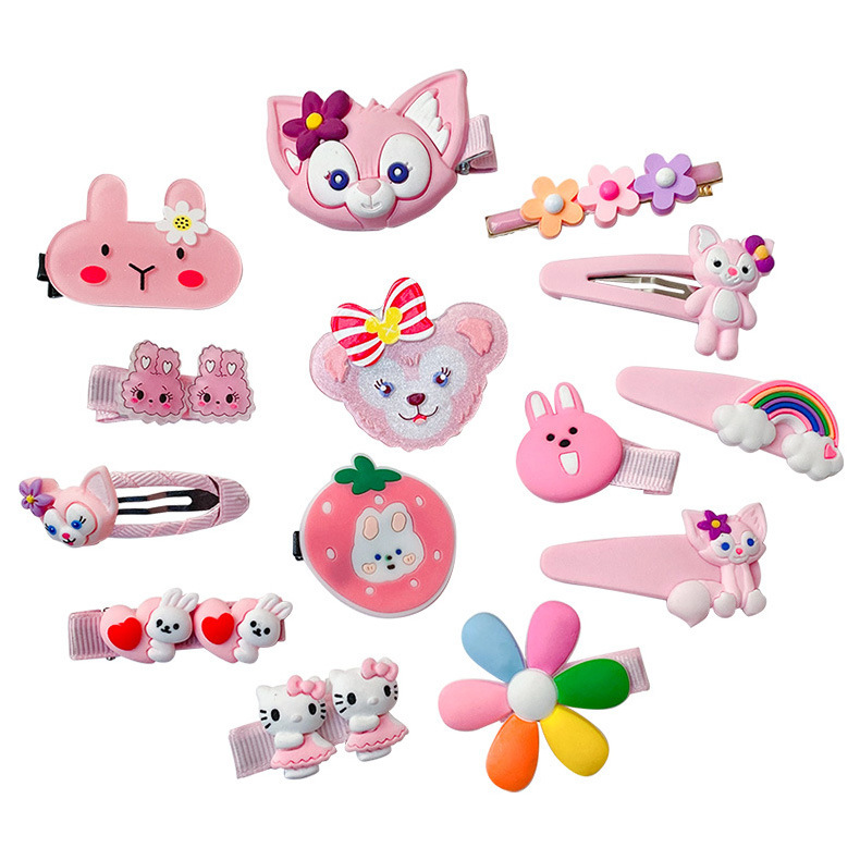 Children's dopamine hairpin baby cute small hairpin bangs clip girls bb clip headdress bow hair accessories wholesale