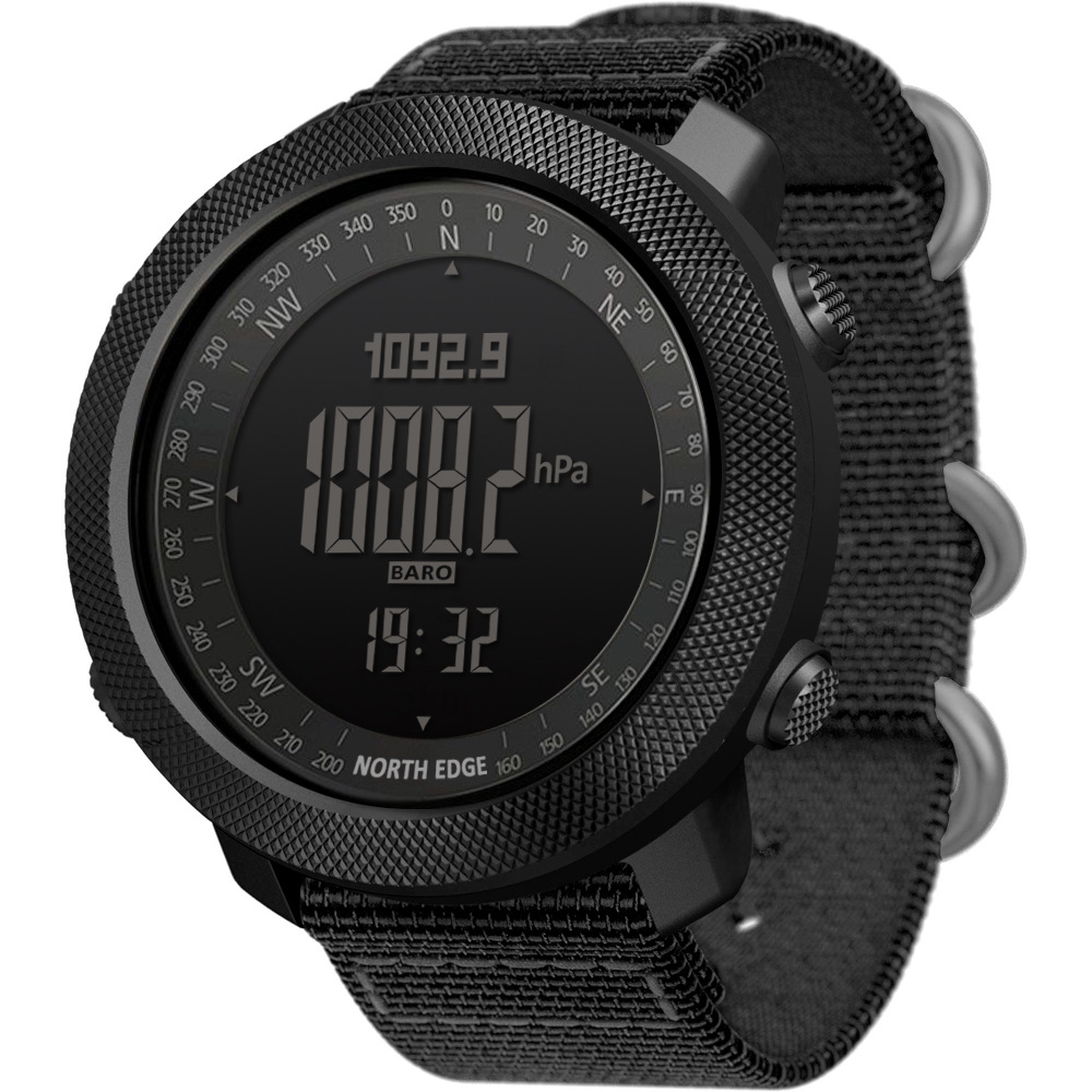 Outdoor Sports Smart Waterproof Watch Color Silicone Height Air Pressure Compass Thermometer Metal Watch