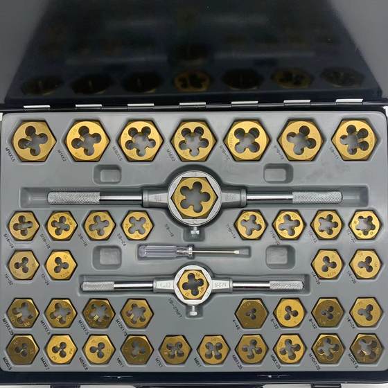 Factory Direct 86-piece tap die set 86PC British tapping die suit cross-border tapping