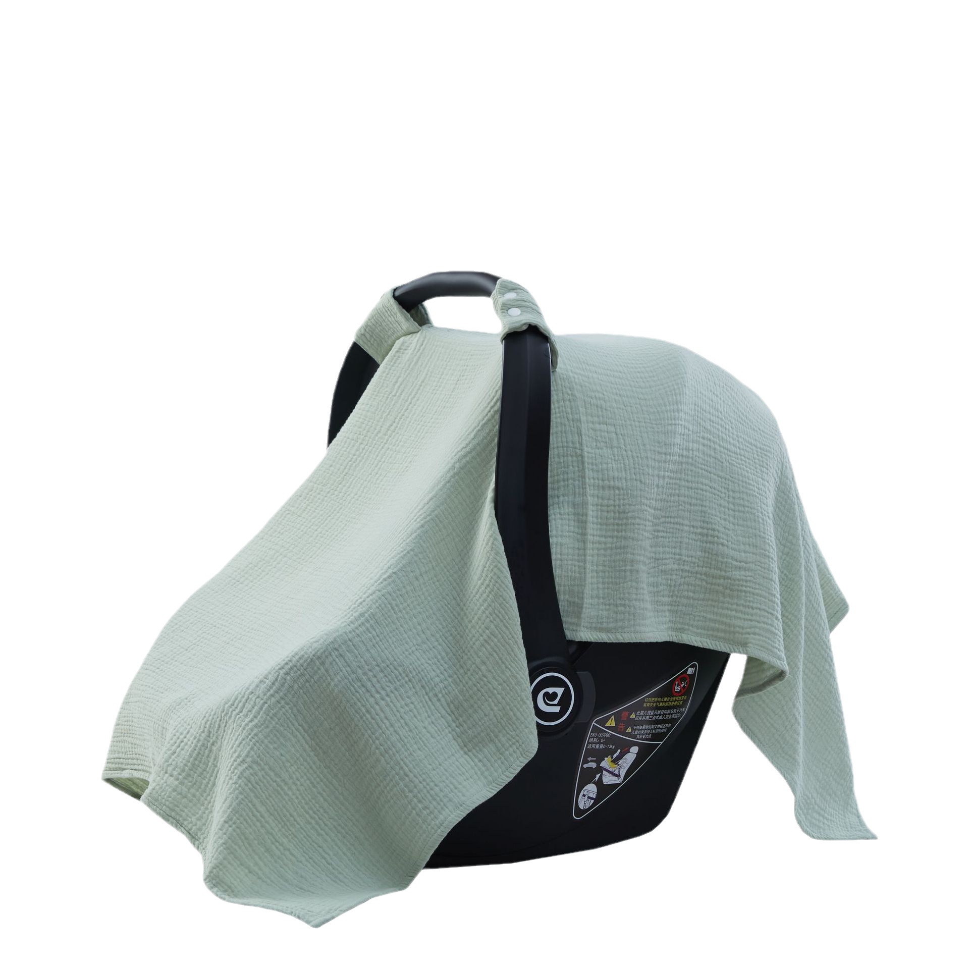 INS Amazon Explosions Pure Cotton Crepe Baby Basket Cover Muslin Gauze Cart Sunshade Cover Blanket