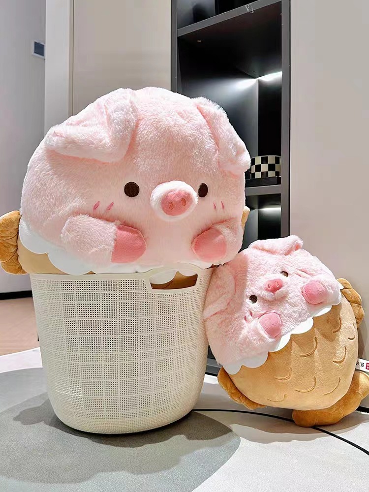 Snapper pig doll sleeping Doll Girl super soft pillow doll sleeping bed plush toy birthday gift