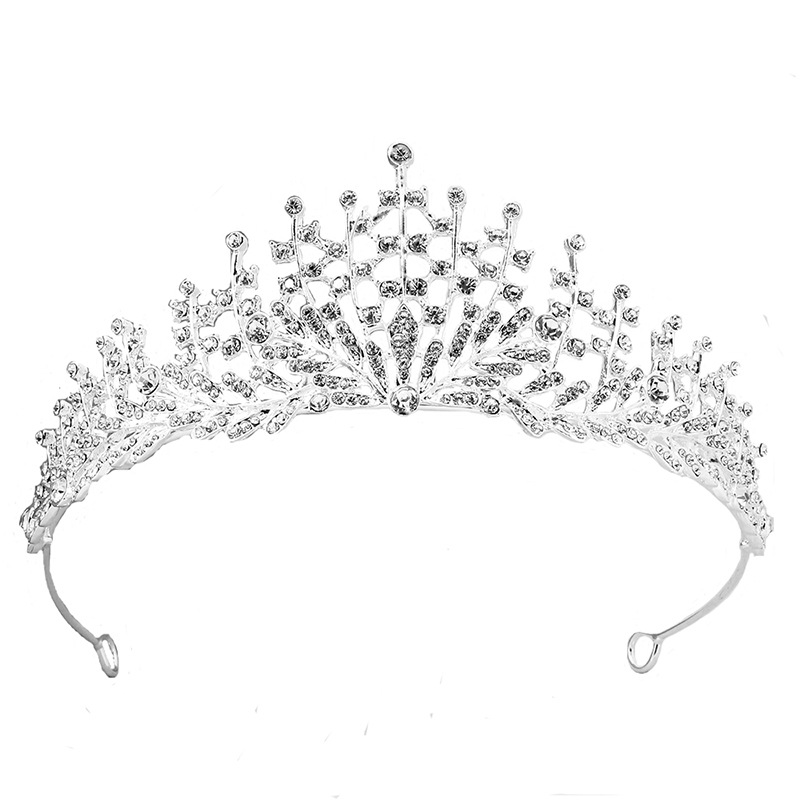 Factory Supply Bridal Crown Mori Headwear Alloy Bridal Crown Headband Wedding Crown Headwear Wholesale