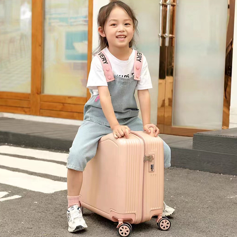 Children's riding trolley case can sit and ride girl's 12-year-old boy luggage 20-inch boarding password case luggage case