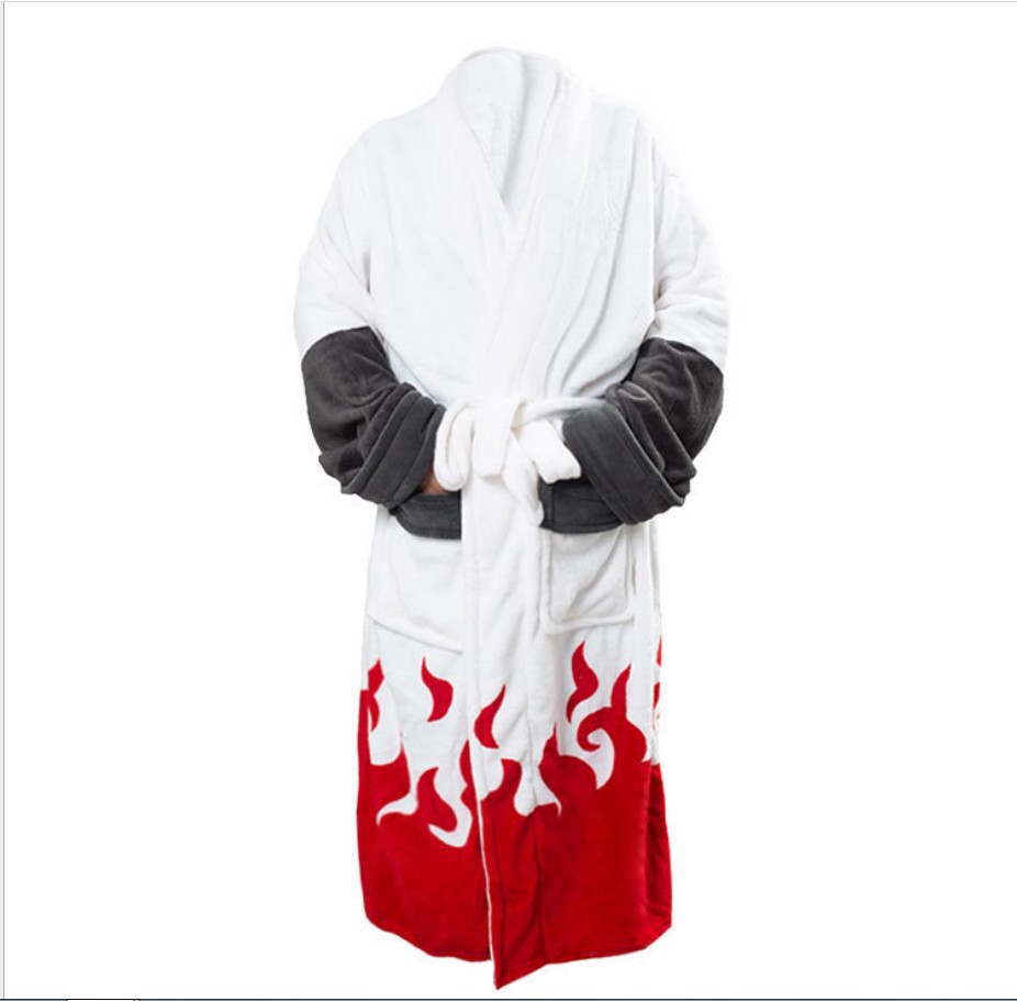 Xiao organization nightgown Red Cloud bathrobe flannel four generations seven generations of men's and women's pajamas Huo shadow nightgown a generation of hair