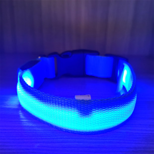 USB rechargeable luminous luminous pet collar Teddy golden retriever VIP large, medium and small dog LED walking dog with collar-