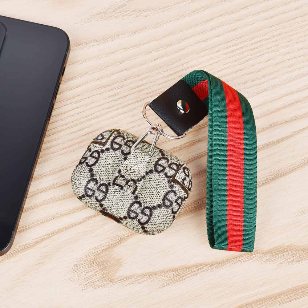 In stock for Airpods pro2 lanyard protective case big brand Guqi Apple Bluetooth headset 32 generation protective case