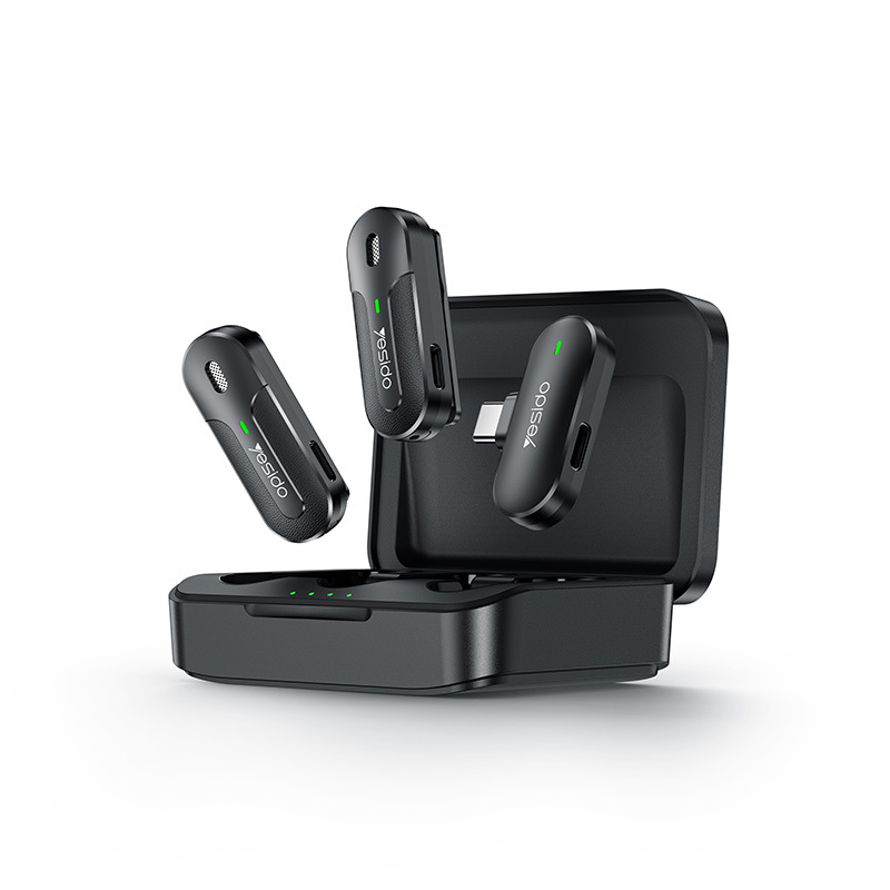yesido microphone collar clip wireless microphone little bee mobile phone recording radio equipment professional short video TikTok