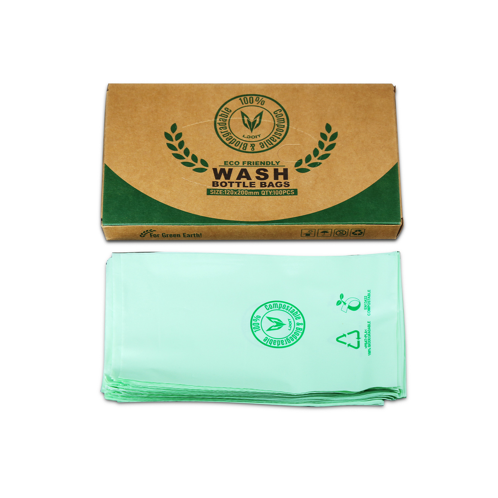 Baikal tattoo degradable bottle bag disposable environmental spray bottle bag tattoo bag beauty tattoo