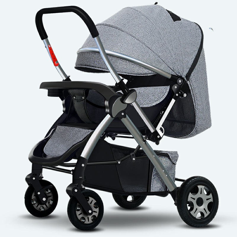 Baby Carriage Lightweight Sitting and Lying Multifunctional Children's Two-way Baby One-button Foldable Baby Walking Artifact Cart