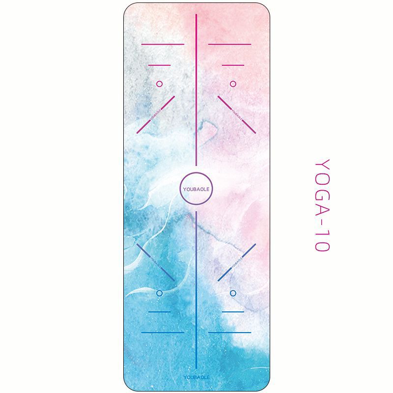 1MM Thin Foldable Yoga Cloth Portable Skid Yoga Mat Natural Rubber Suede Yoga Mat