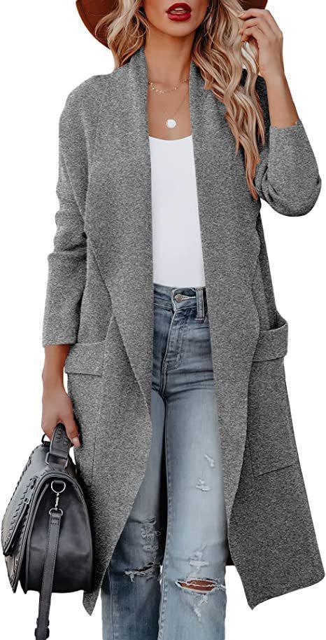 2022 autumn and winter Europe and the United States cross-border women's clothing Amazon casual long solid color warm coat coat