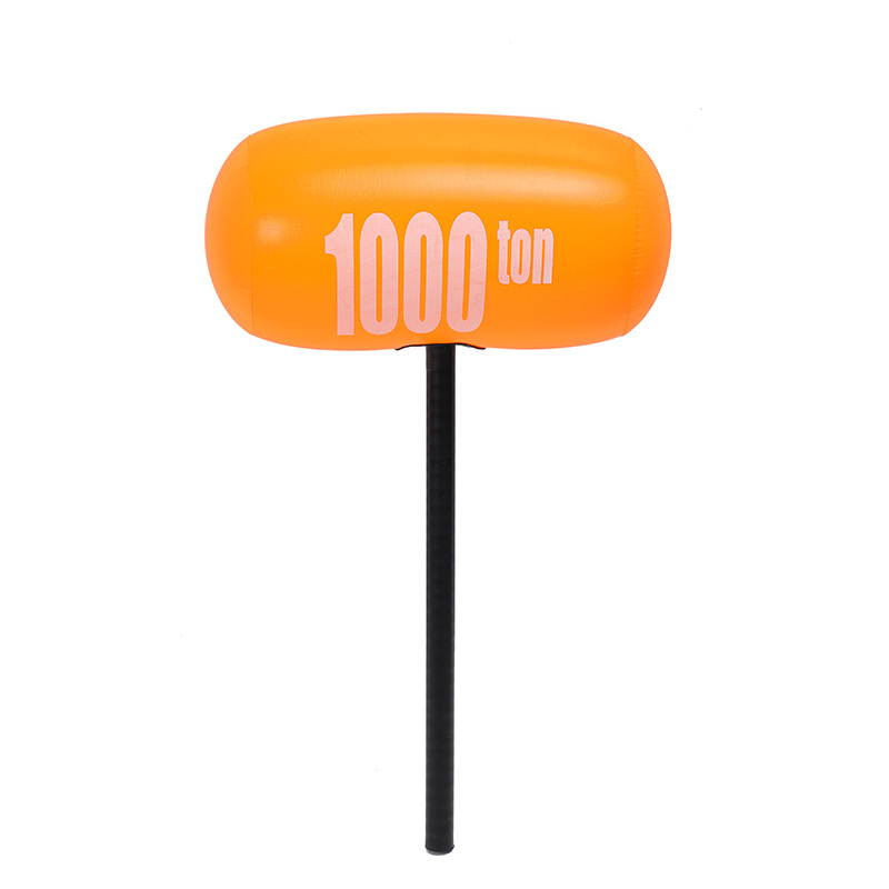 Factory wholesale large color thousand ton hammer PVC children inflatable toys hammer floor Push sweep code gift hammer