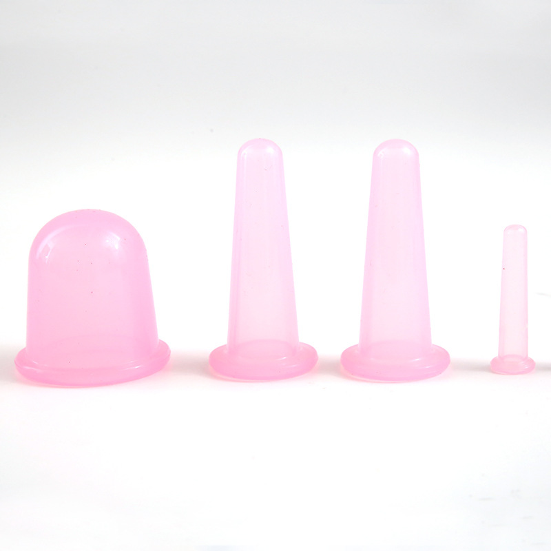 Multi-color Face Beauty Cupping Moisture-absorbing Silicone Cupping Appliance Household Hand-wrung Vacuum Scraping Cans