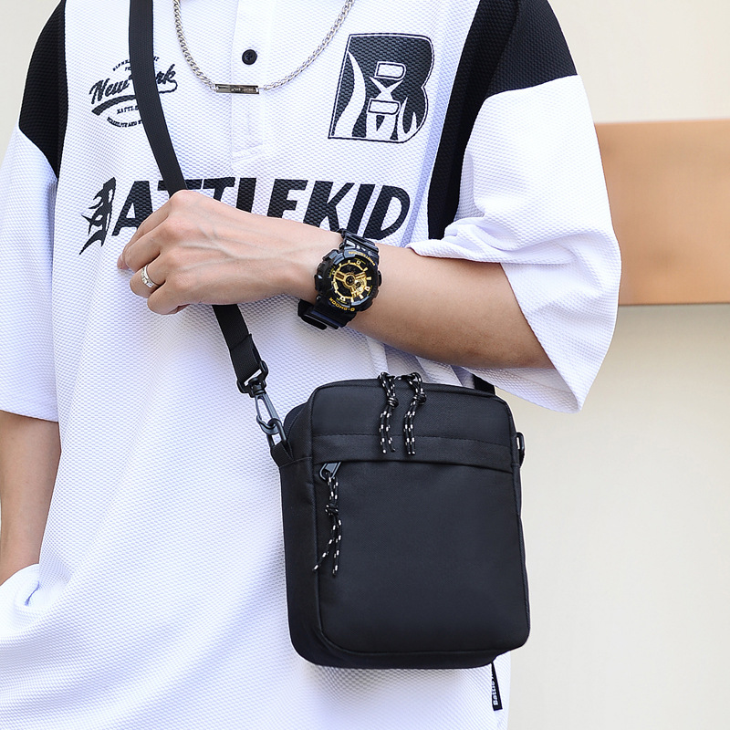 Cross-border New Men's Crossbody Bag Oxford Cloth Portable Student Shoulder Small Hanging Bag Trendy Brand Mini Shoulder Bag Spot