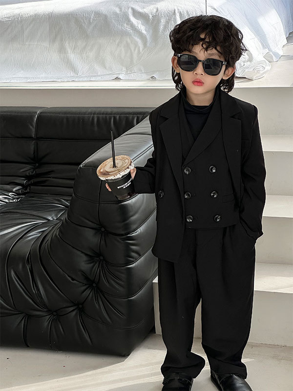 Boy's suit suit  autumn new children's dress Korean style casual and handsome small suit one piece trendy