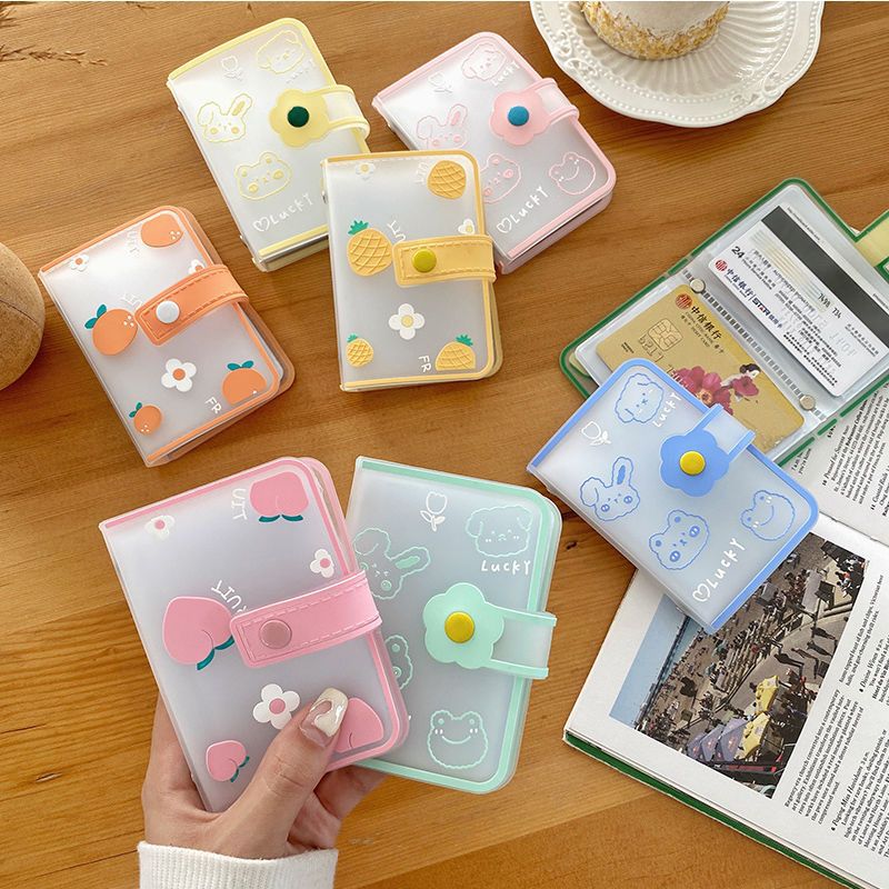 New 2021 card holder women's large capacity multi-card position Japanese small ultra-thin anti-degaussing card holder card holder card holder