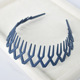 3# paint blue ABS toothed headband