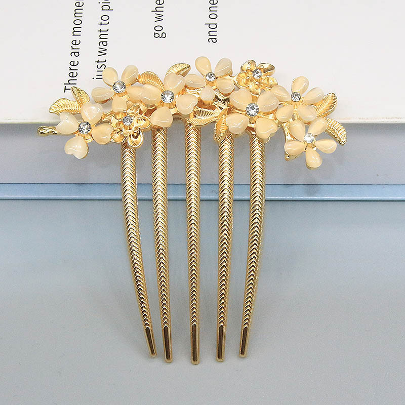 Pearl Rhinestone Hair Comb Butterfly Comb Side Clip Hair Clip Adult Bride Wedding Plate Hair Clip Headwear Hair Clip Hair Hairpin