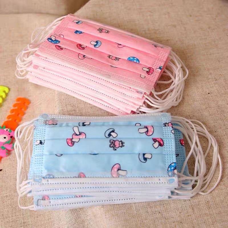 Factory wholesale children's blue disposable protective three-layer mask independent packaging primary and secondary school students School season baby