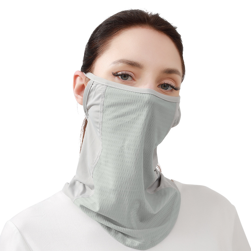 Summer Sports Riding Mask Sunscreen Windproof Ice Silk Mask Men's and Women's Thin Outdoor Running Fitness Breathable Scarf