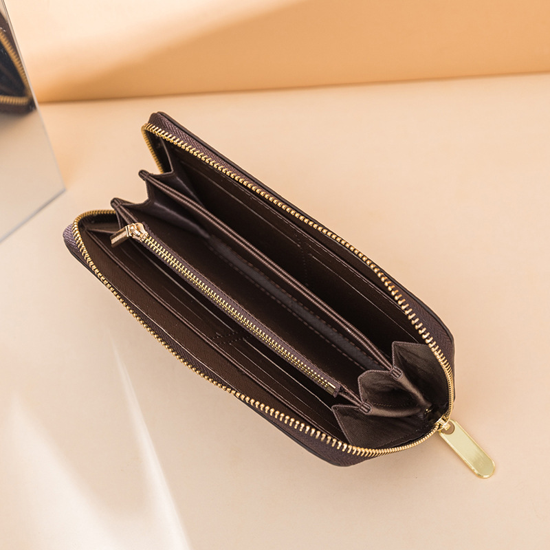 Autumn 2023 New Men's and Women's Long Wallet Fashion Capacity Printed Change Clutch Wallet Card Bag